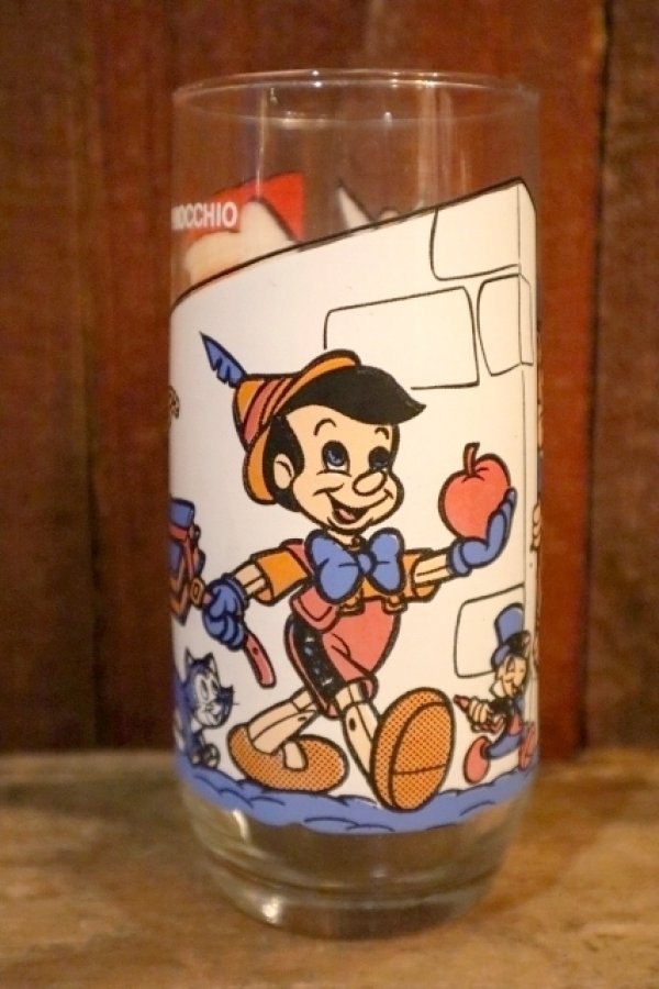 画像1: gt-250618-11 PINOCCHIO / PEPSI 1970's-1980's Wonderful World of Disney Glass