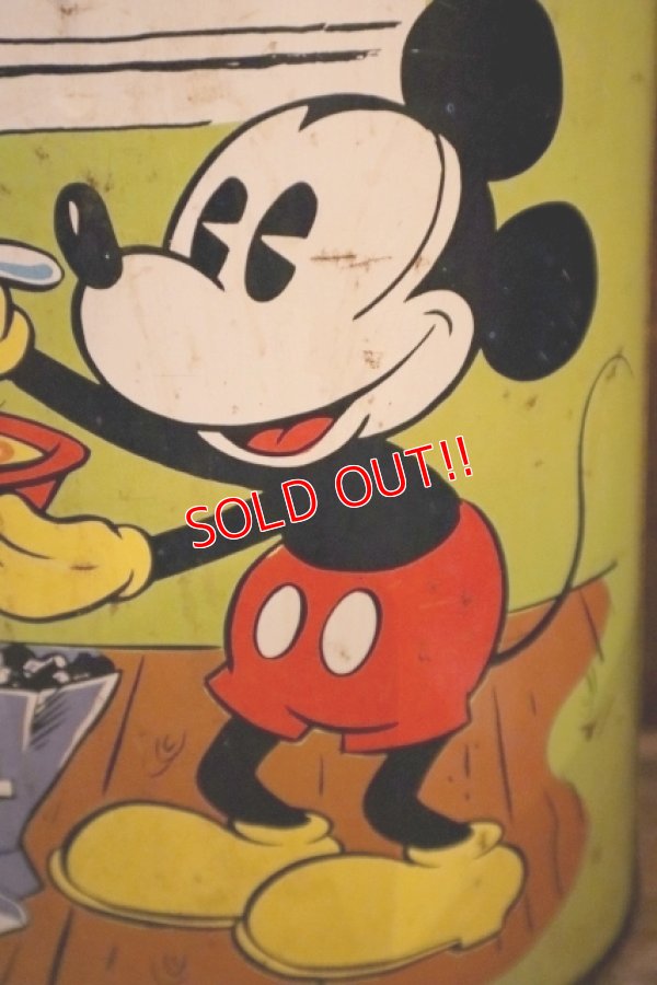 画像6: ct-250618-01 Mickey Mouse & Minnie Mouse / CHEINCO 1970's Tin Trash Box