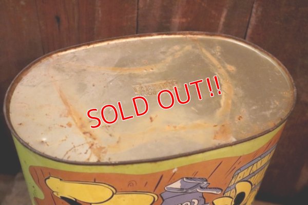 画像15: ct-250618-01 Mickey Mouse & Minnie Mouse / CHEINCO 1970's Tin Trash Box