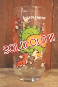 gt-250618-12 LADY & THE TRAMP / PEPSI 1970's-1980's Wonderful World of Disney Glass