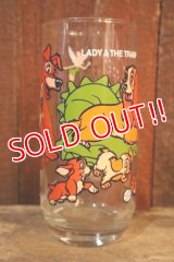 gt-250618-12 LADY & THE TRAMP / PEPSI 1970's-1980's Wonderful World of Disney Glass