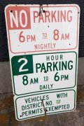 dp-250531-06 Road Sign "NO PAEKING・2 HOUR PARKING"