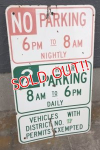 dp-250531-06 Road Sign "NO PAEKING・2 HOUR PARKING"