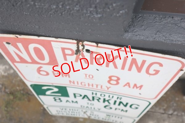 画像8: dp-250531-06 Road Sign "NO PAEKING・2 HOUR PARKING"