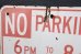 画像2: dp-250531-06 Road Sign "NO PAEKING・2 HOUR PARKING" (2)