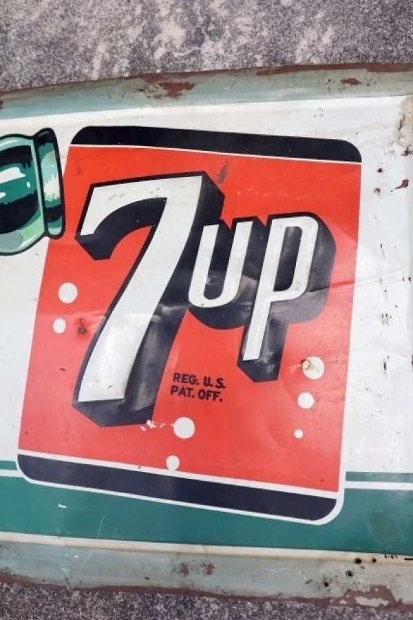 画像2: dp-250618-31 7 Up / 1940's Metal Sign