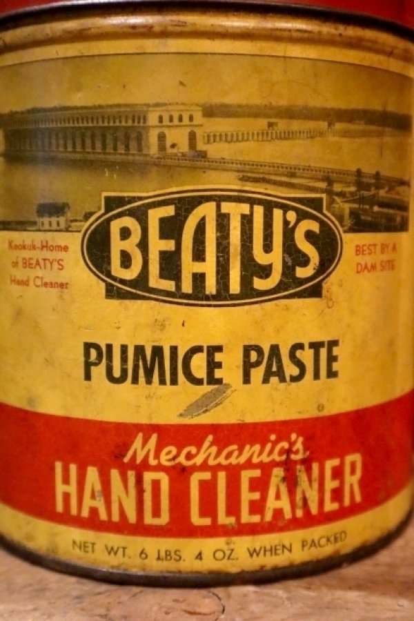 画像2: dp-250618-28 BEATY'S HAND CLEANER / 1940's-1950's Tin Can