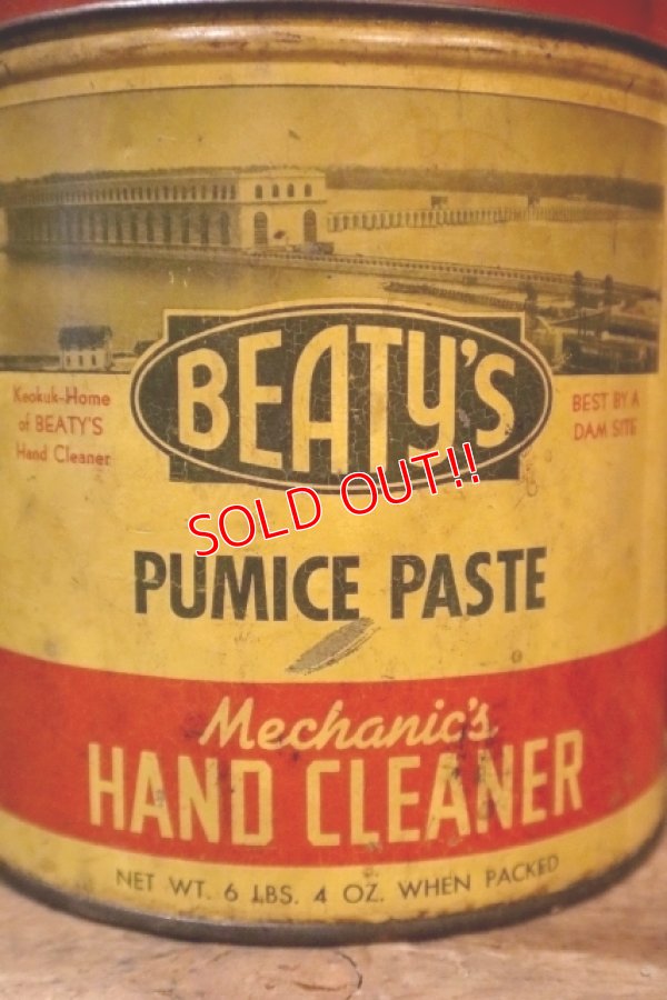 画像2: dp-250618-28 BEATY'S HAND CLEANER / 1940's-1950's Tin Can