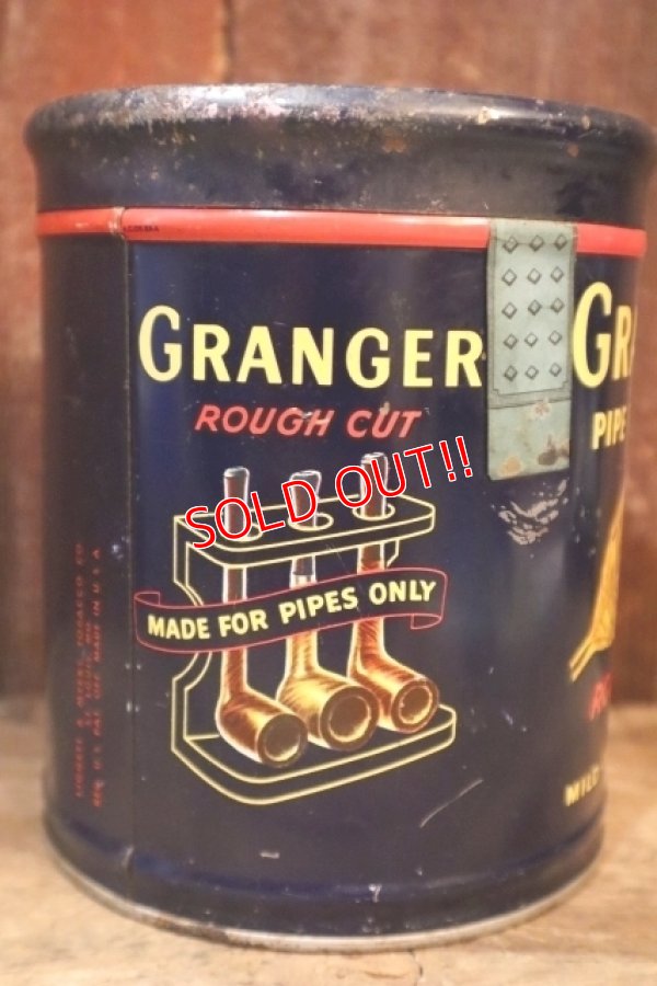 画像3: dp-250618-28 GRANGER / 1940's-1950's Pipe Tobacco Tin Can