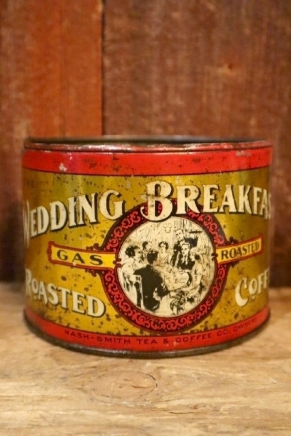 画像1: dp-250618-28 WEDDING BREAKFAST ROASTED COFFEE / 1940's-1950's Tin Can