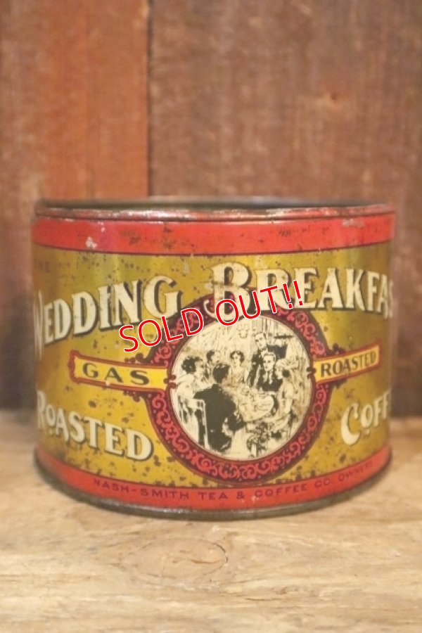 画像1: dp-250618-28 WEDDING BREAKFAST ROASTED COFFEE / 1940's-1950's Tin Can