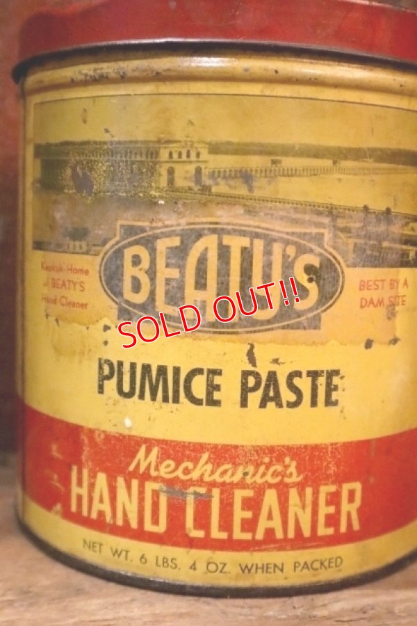 画像3: dp-250618-28 BEATY'S HAND CLEANER / 1940's-1950's Tin Can