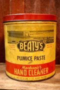 dp-250618-28 BEATY'S HAND CLEANER / 1940's-1950's Tin Can