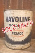 dp-250618-81 TEXACO 1960's-1970's HAVOLINE MOTOR OIL ONE U.S. GALLON CAN
