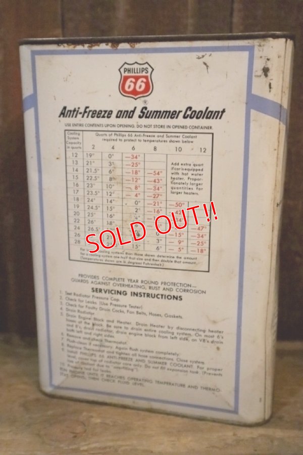画像4: dp-250618-28 PHILLIPS 66 Anti-Freeze and Summer Coolant 1 U.S. GALLON CAN