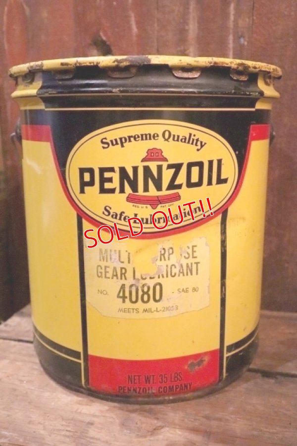 画像1: dp-250618-15 PENNZOIL / 1960's-1970's 5 U.S. GALLONS CAN