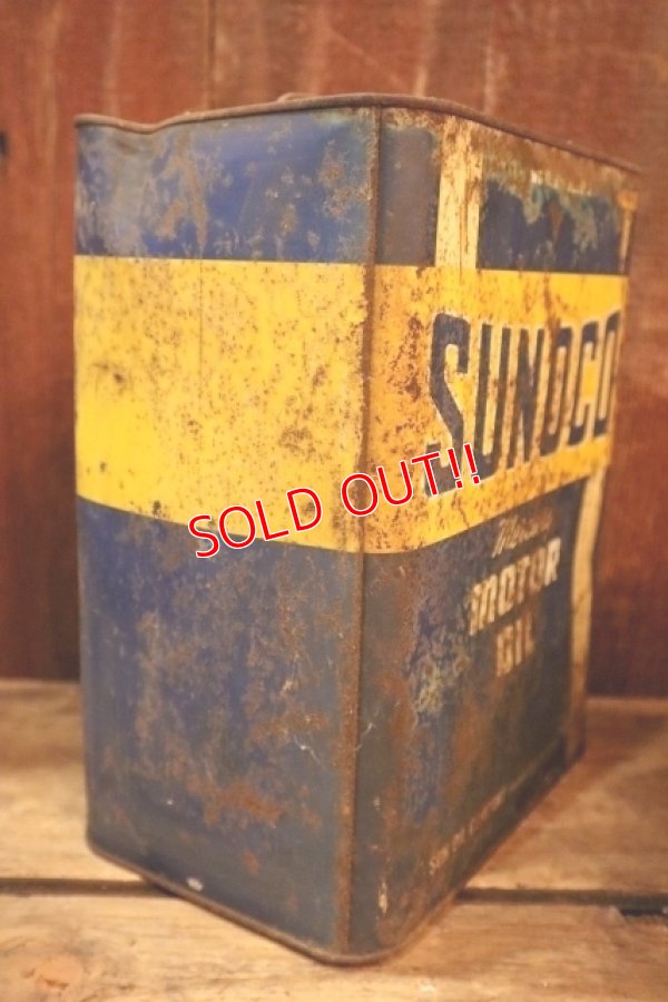 画像5: dp-250618-84 SUNOCO Mercury 1940's MORTO OIL TWO U.S. GALLONS CAN