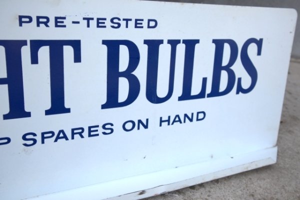 画像4: dp-250618-16 GENERAL ELECTRIC / LIGHT BULBS 1960's-1970's W-sided Metal Sign