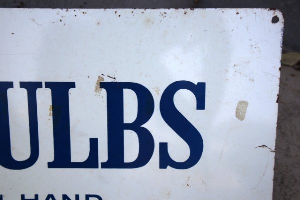 画像11: dp-250618-07 GENERAL ELECTRIC / LIGHT BULBS 1960's-1970's W-sided Metal Sign