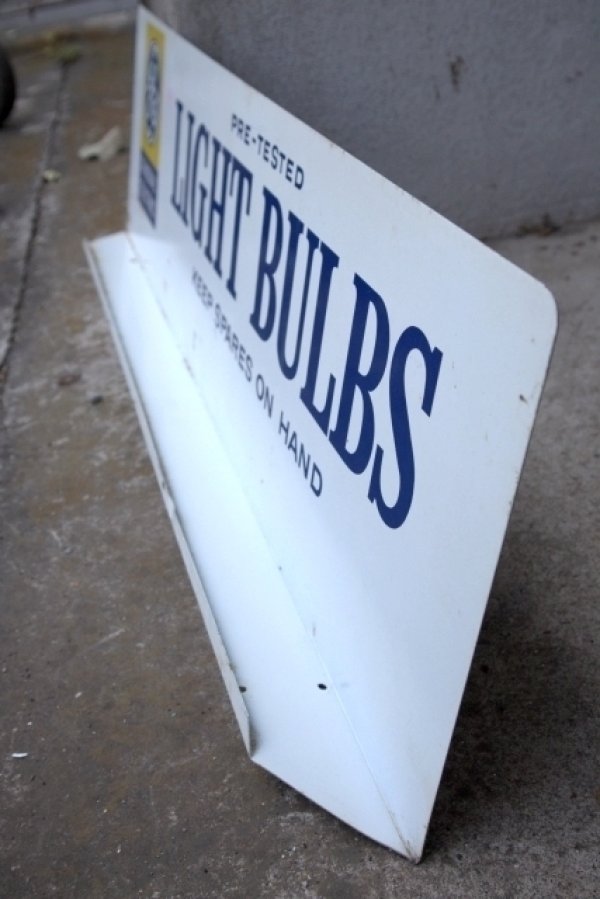 画像11: dp-250618-16 GENERAL ELECTRIC / LIGHT BULBS 1960's-1970's W-sided Metal Sign