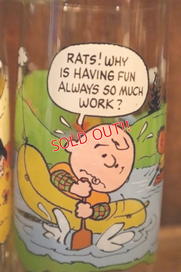 画像3: gs-250618-05 PEANUTS / McDonald's1983 Camp Snoopy Collection Glass Full set