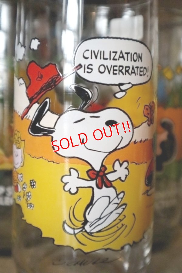 画像2: gs-250618-05 PEANUTS / McDonald's1983 Camp Snoopy Collection Glass Full set