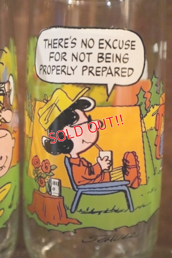 画像6: gs-250618-05 PEANUTS / McDonald's1983 Camp Snoopy Collection Glass Full set