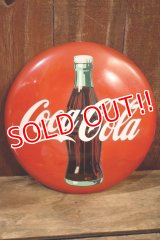 ck-030 Coca Cola / 1992 Steel Button Sign
