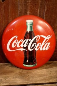 ck-030 Coca Cola / 1992 Steel Button Sign