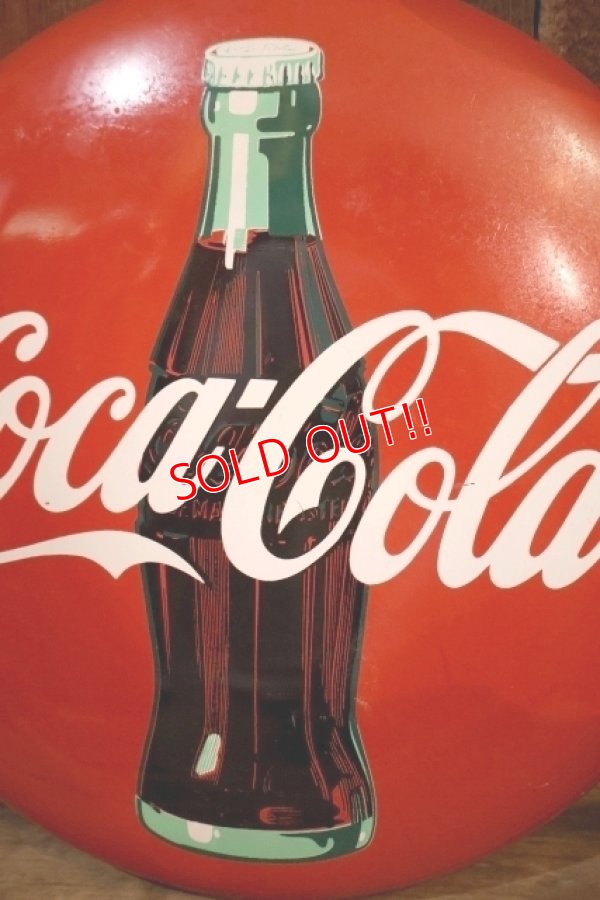 画像2: ck-030 Coca Cola / 1992 Steel Button Sign