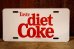 画像1: ck-028 Coca-Cola / diet coke 1990's Metal Sign (1)