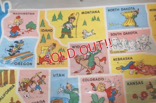 画像3: ct-250618-07 HOWDY DOODY 1950's T.V. MERRIMAT Placemat