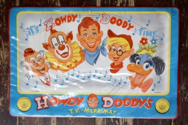 画像1: ct-250618-07 HOWDY DOODY 1950's T.V. MERRIMAT Placemat