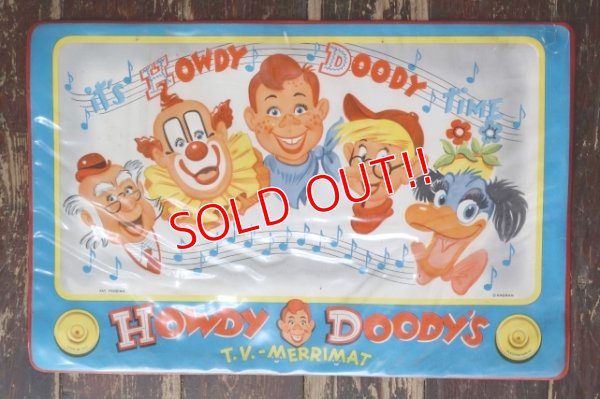 画像1: ct-250618-07 HOWDY DOODY 1950's T.V. MERRIMAT Placemat
