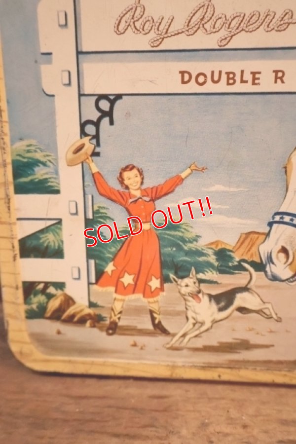 画像3: ct-250618-07 Roy Rogers and Dale Evans / American Thermos 1952 Metal Lunch Box