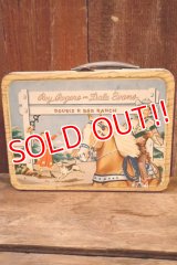 ct-250618-07 Roy Rogers and Dale Evans / American Thermos 1952 Metal Lunch Box