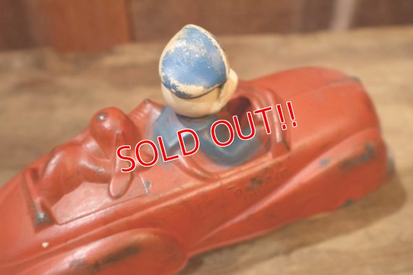 画像7: ct-250618-07 Donald Duck & Pluto / SUN RUBBER 1930's-1940's Car Toy
