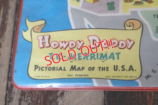 画像5: ct-250618-07 HOWDY DOODY 1950's T.V. MERRIMAT Placemat