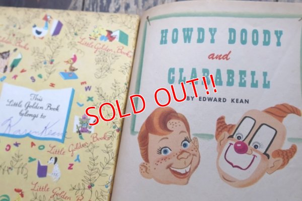 画像3: ct-250618-07 HOWDY DOODY AND CLARABELL 1951 A LITTLE GOLDEN BOOK