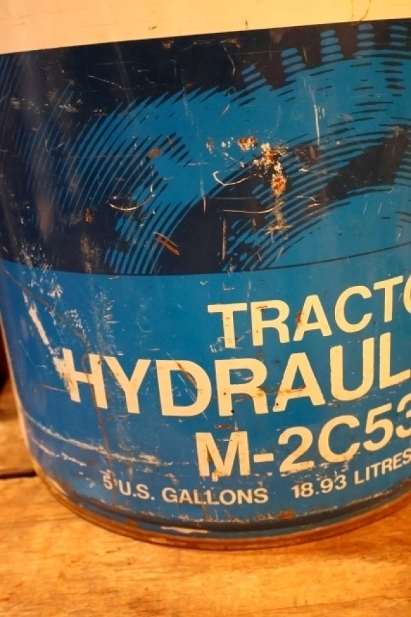 画像5: dp-250618-59  Ford TRACTOR HYDRAULICOIL / 1970's 5 U.S.GALLONS CAN