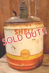 dp-250618-51 SHELL / 1950's 5 U.S.GALLONS CAN
