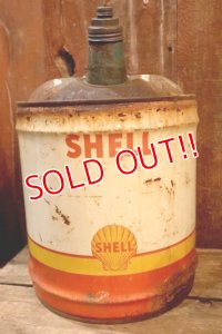 dp-250618-51 SHELL / 1950's 5 U.S.GALLONS CAN
