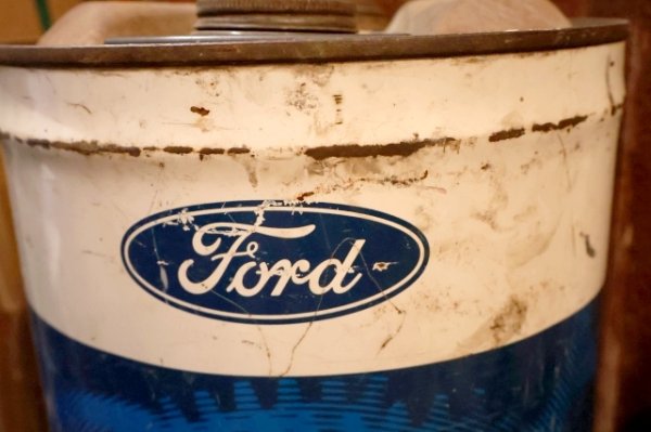 画像3: dp-250618-59  Ford TRACTOR HYDRAULICOIL / 1970's 5 U.S.GALLONS CAN