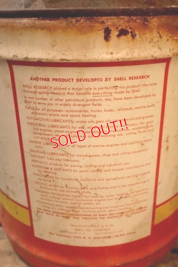 画像6: dp-250618-51 SHELL / 1950's 5 U.S.GALLONS CAN