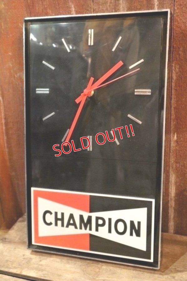 画像1: dp-250404-07 CHAMPION SPARK PLUGS 1970's-1980's Wall Clock