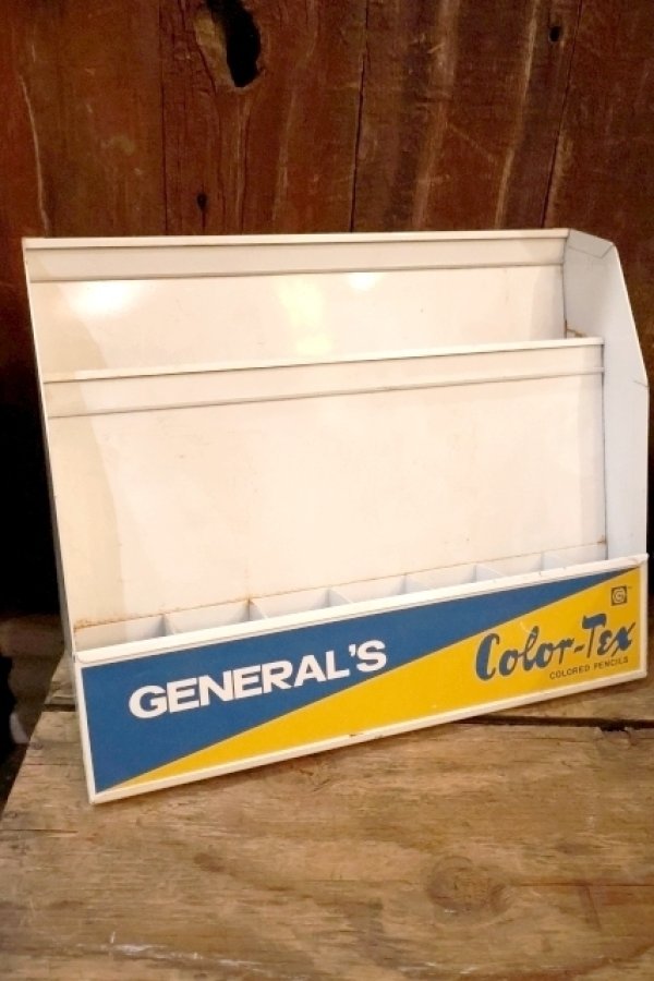 画像1: dp-250618-18 GENERAL'S Color-Tex Colored Pencils Store Display Rack