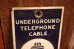 画像2: dp-250701-11 BELL SYSTEM UNDERGROUND TELEPHONE CABLE Enamel Plate Sign (2)