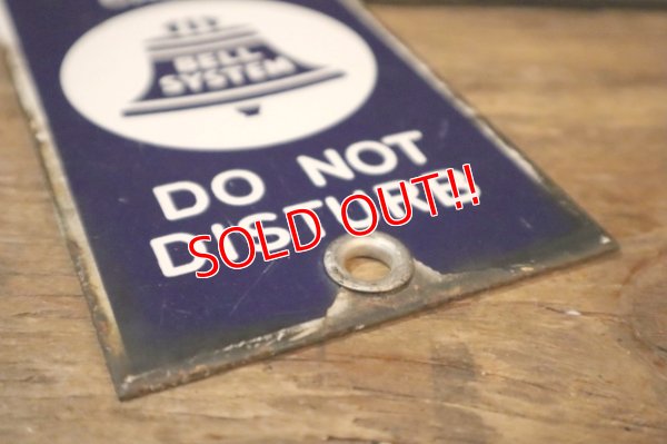 画像4: dp-250531-03 BELL SYSTEM UNDERGROUND TELEPHONE CABLE Enamel Plate Sign