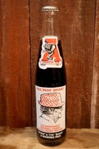 ck-032 Arizona Crimson Tide "Paul Bear Bryant" / 1980's Coca Cola Bottle