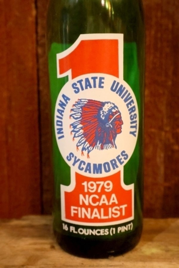画像2: dp-240814-05  7 Up / INDIANA STATE UNIVERSITY SYCAMORES 1979 NCAA FINALIST BOTTLE